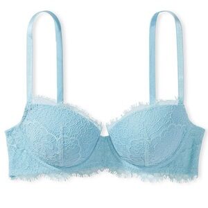 Victoria’s Secret Dream Angels Lightly Lined Light Blue Demi Bra 38DDD